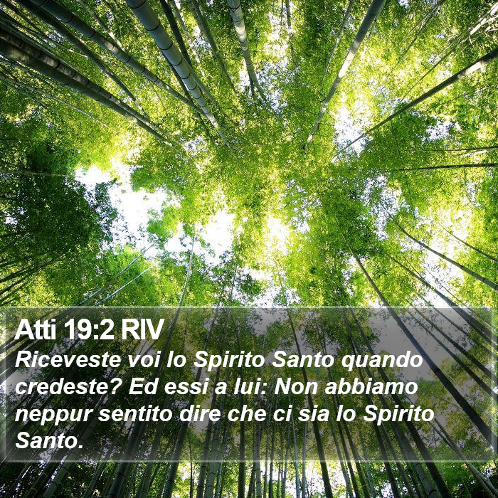 Atti 19:2 RIV Bible Study