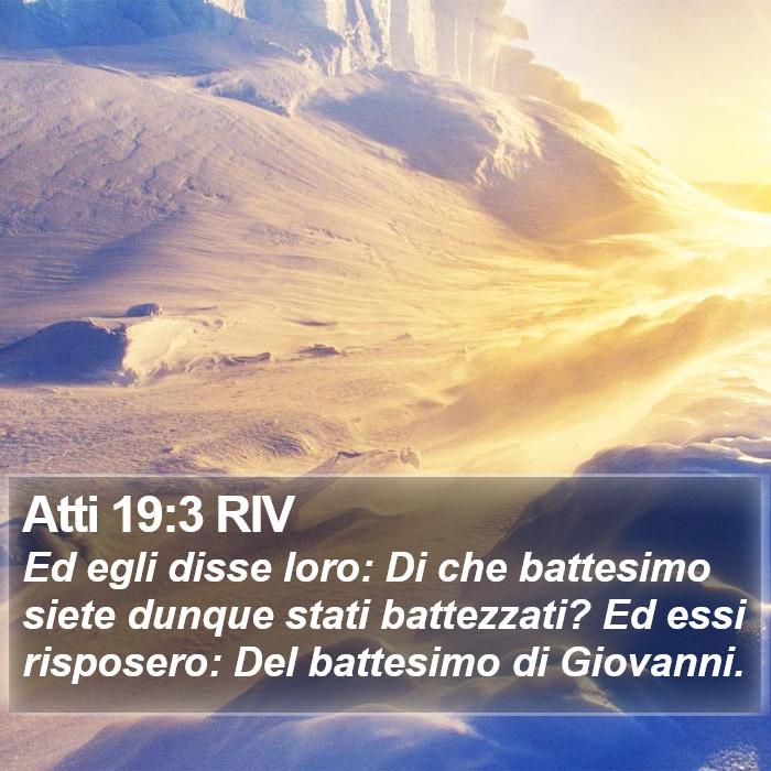 Atti 19:3 RIV Bible Study