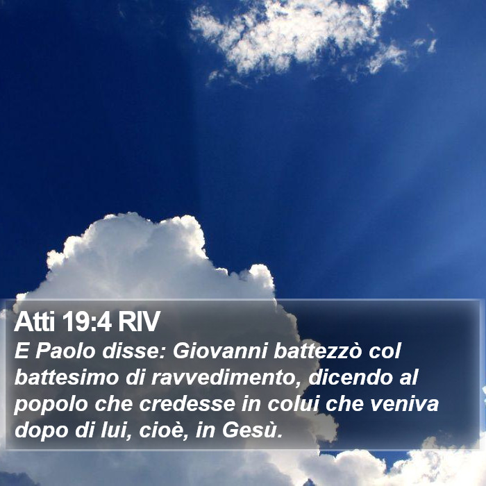 Atti 19:4 RIV Bible Study