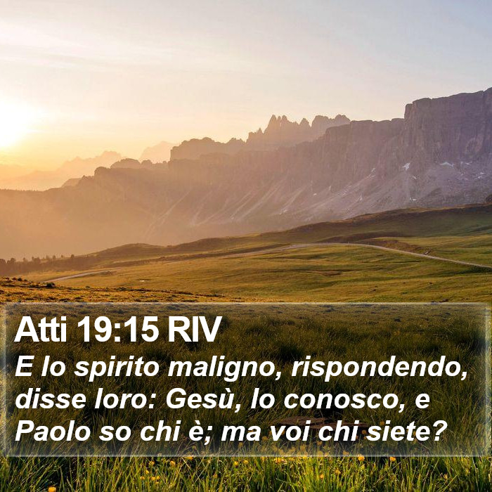 Atti 19:15 RIV Bible Study