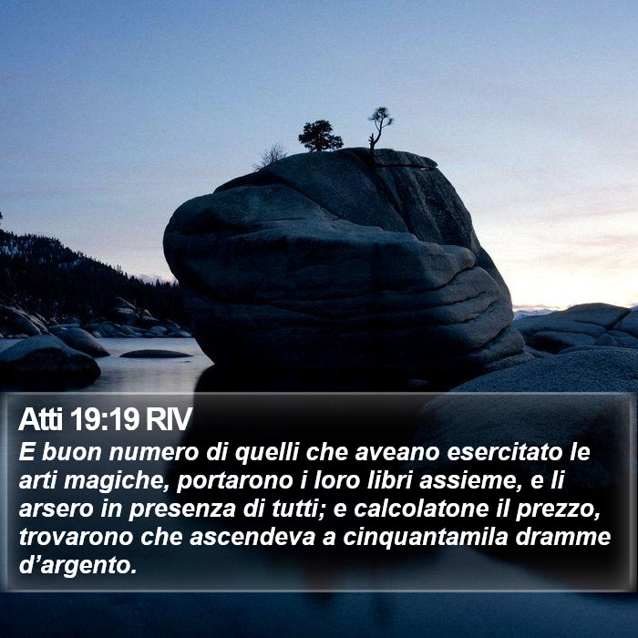 Atti 19:19 RIV Bible Study