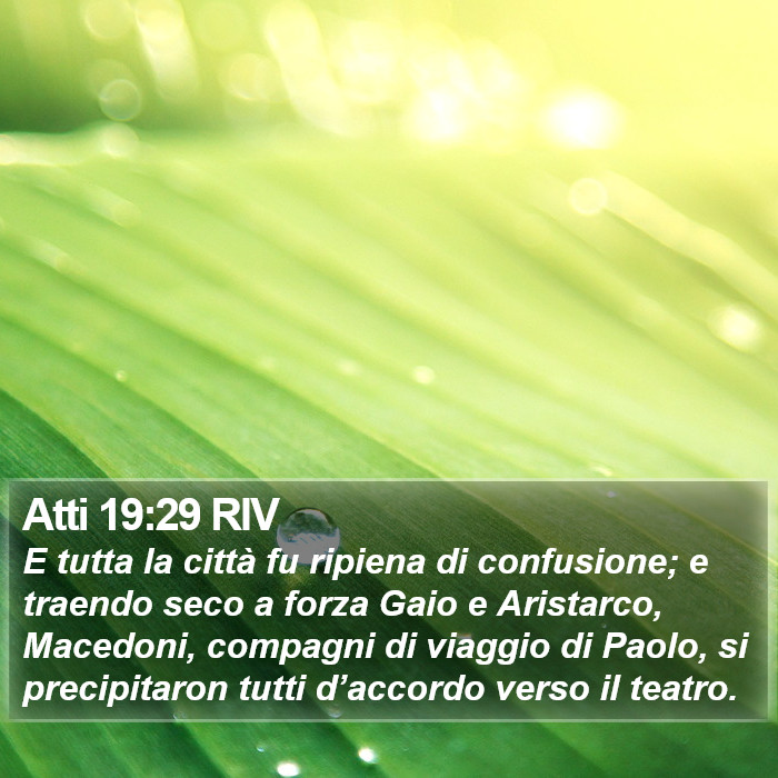 Atti 19:29 RIV Bible Study