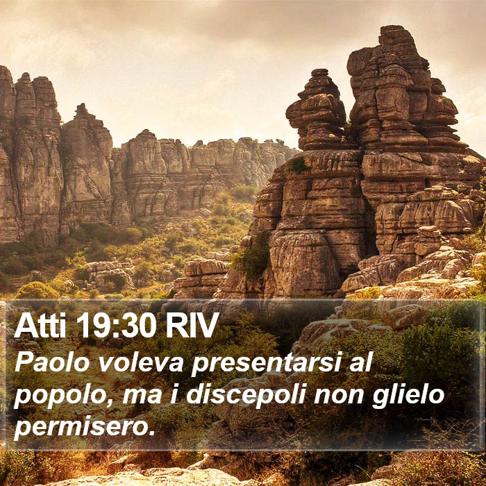 Atti 19:30 RIV Bible Study