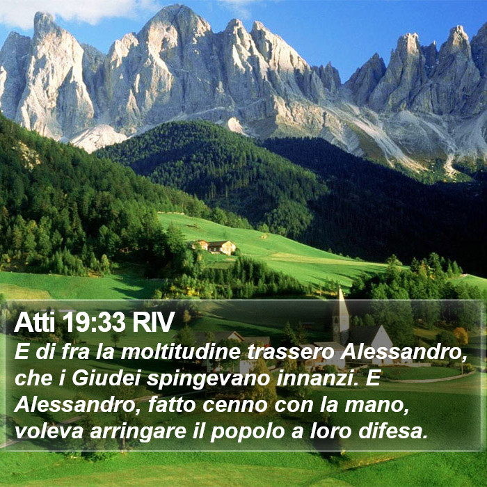Atti 19:33 RIV Bible Study