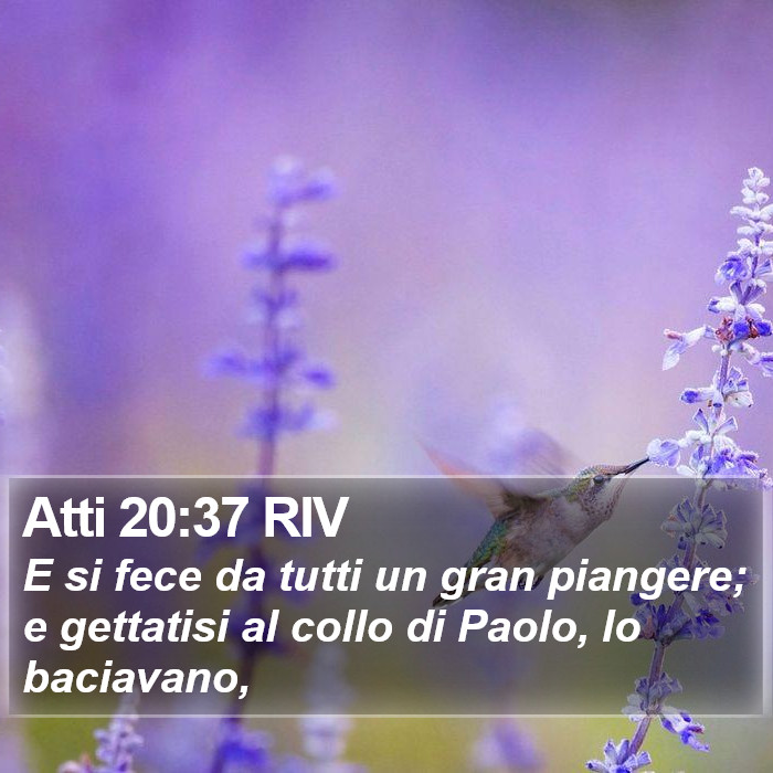 Atti 20:37 RIV Bible Study