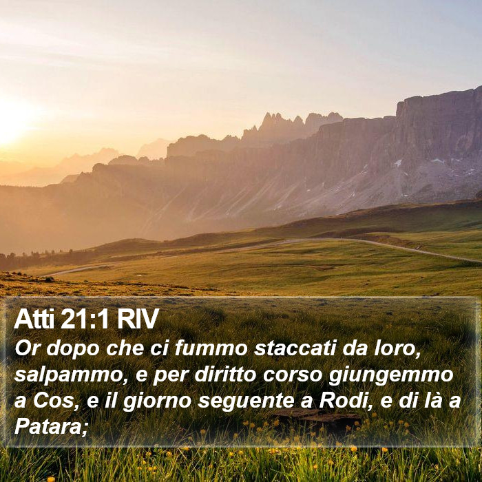 Atti 21:1 RIV Bible Study
