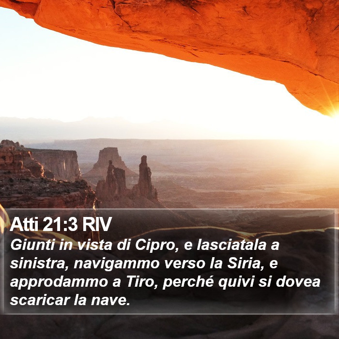 Atti 21:3 RIV Bible Study
