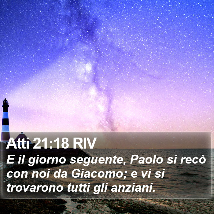 Atti 21:18 RIV Bible Study