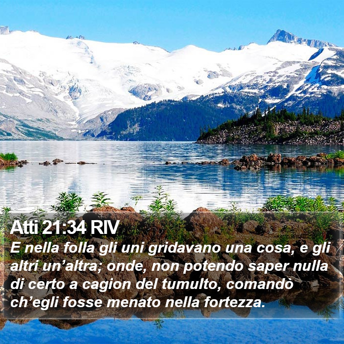 Atti 21:34 RIV Bible Study