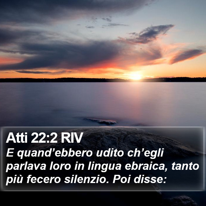 Atti 22:2 RIV Bible Study