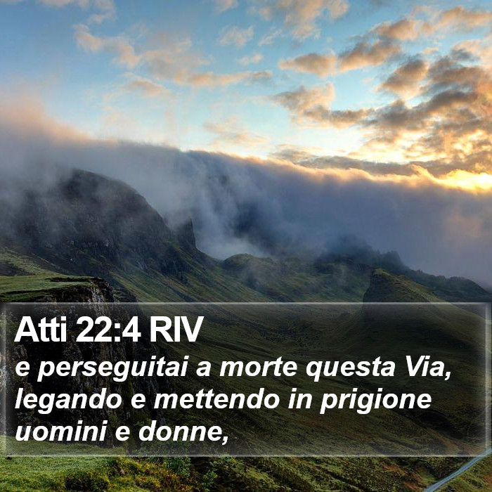 Atti 22:4 RIV Bible Study