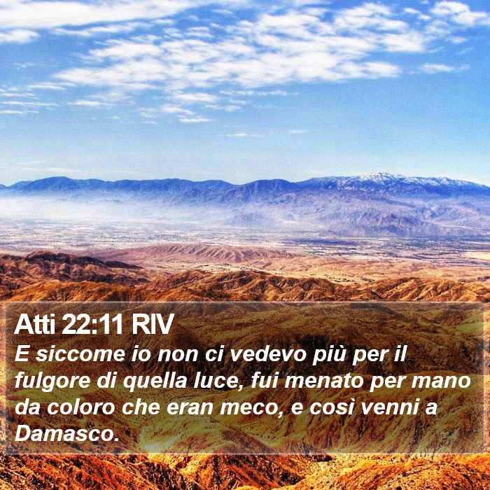Atti 22:11 RIV Bible Study