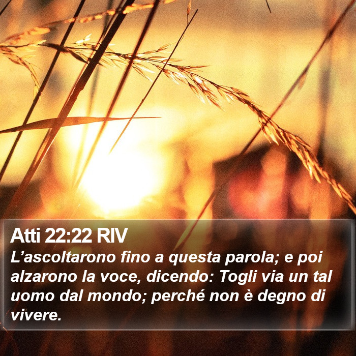 Atti 22:22 RIV Bible Study