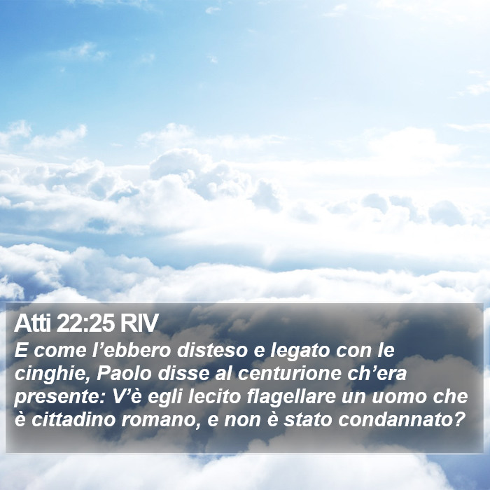 Atti 22:25 RIV Bible Study