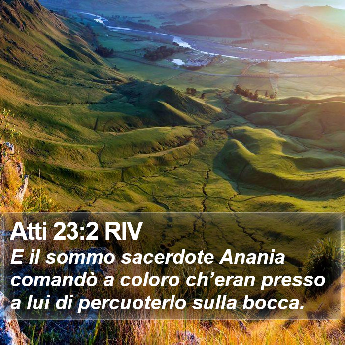 Atti 23:2 RIV Bible Study