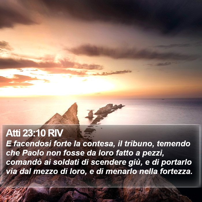 Atti 23:10 RIV Bible Study
