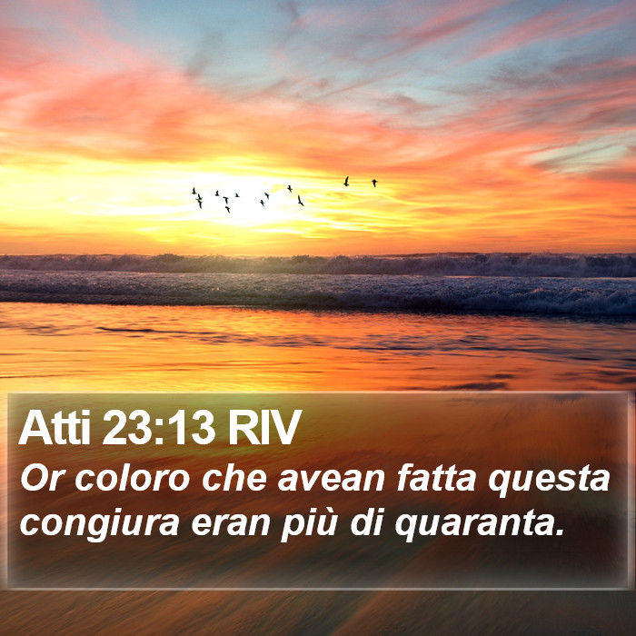 Atti 23:13 RIV Bible Study