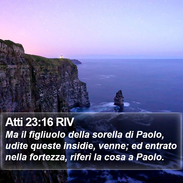 Atti 23:16 RIV Bible Study