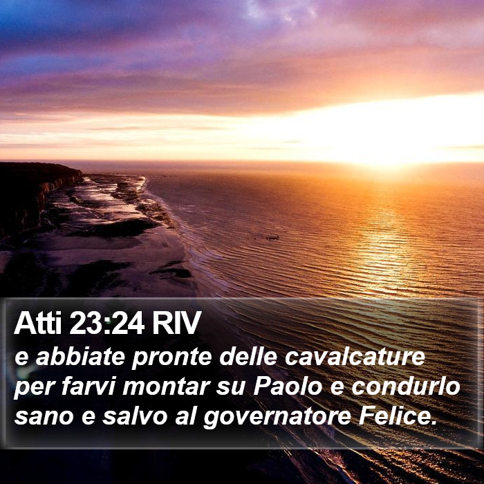 Atti 23:24 RIV Bible Study