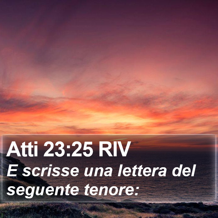Atti 23:25 RIV Bible Study