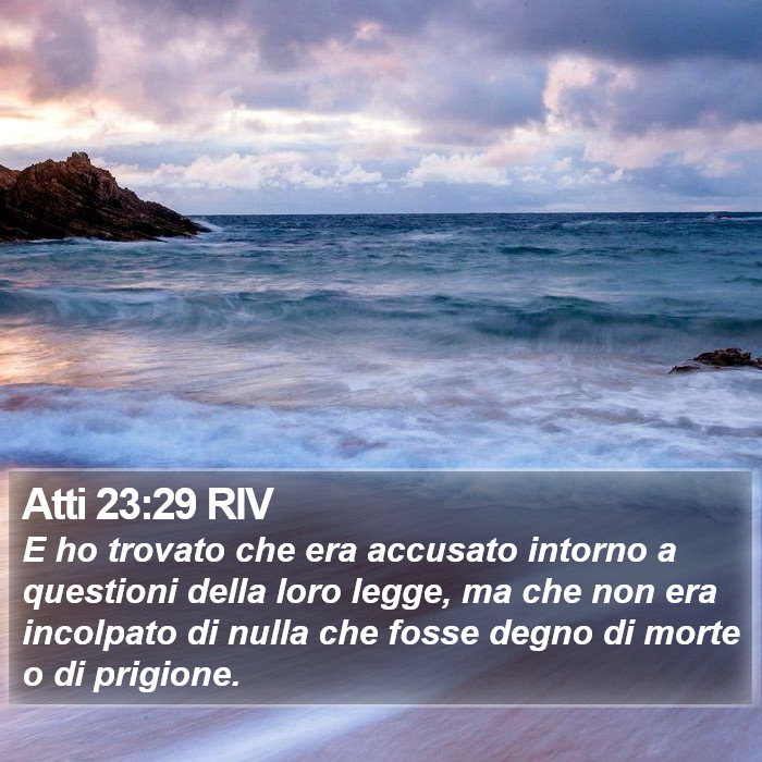 Atti 23:29 RIV Bible Study