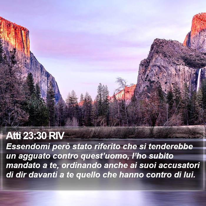 Atti 23:30 RIV Bible Study