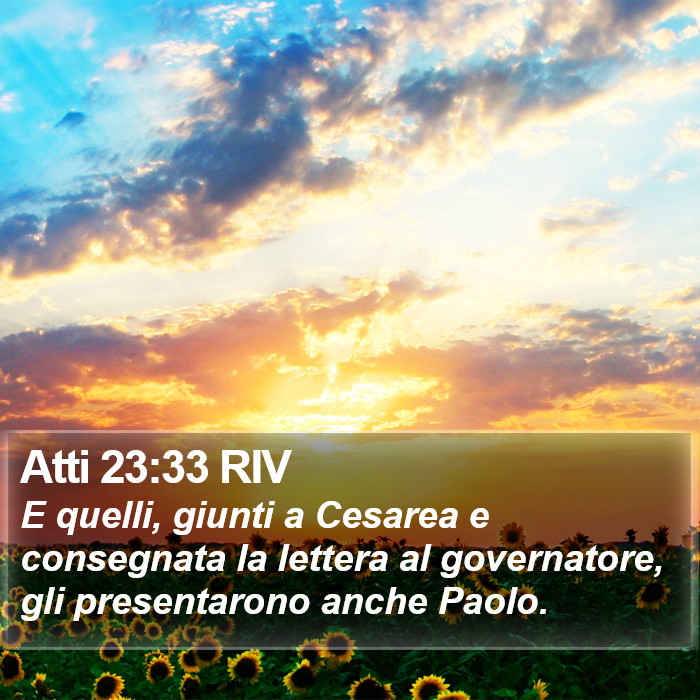 Atti 23:33 RIV Bible Study