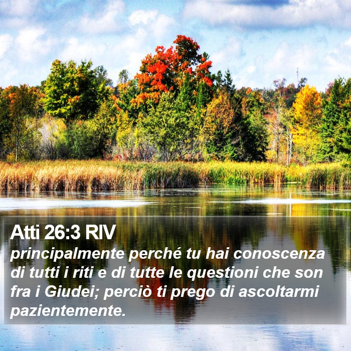 Atti 26:3 RIV Bible Study