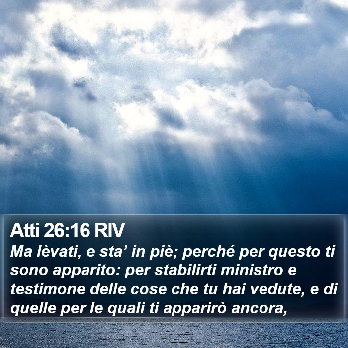 Atti 26:16 RIV Bible Study