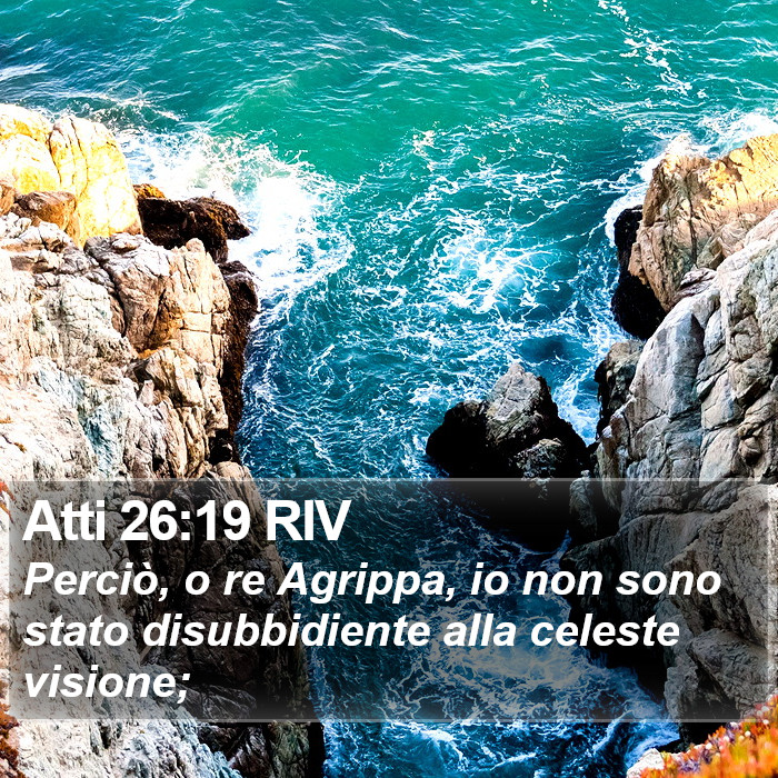 Atti 26:19 RIV Bible Study