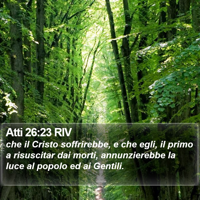 Atti 26:23 RIV Bible Study