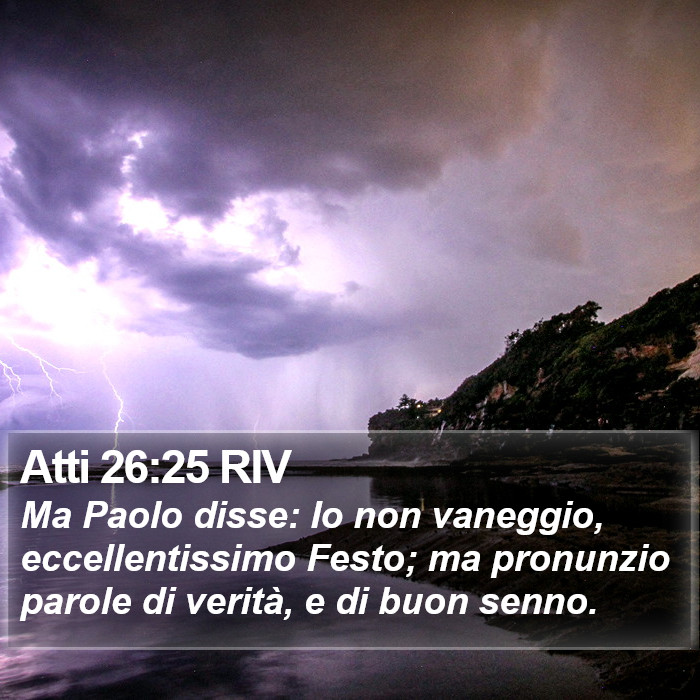 Atti 26:25 RIV Bible Study