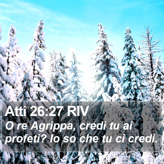 Atti 26:27 RIV Bible Study