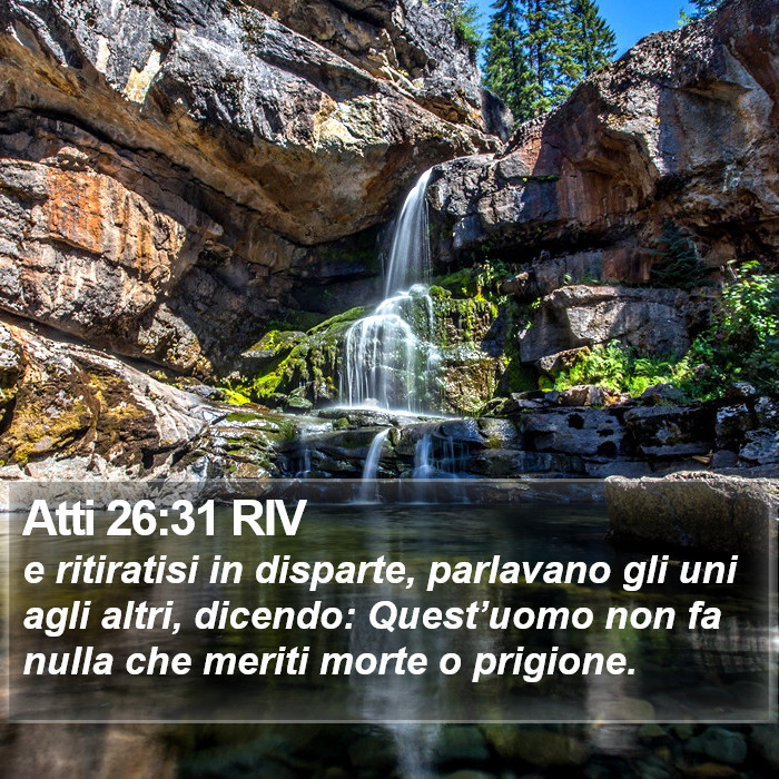 Atti 26:31 RIV Bible Study