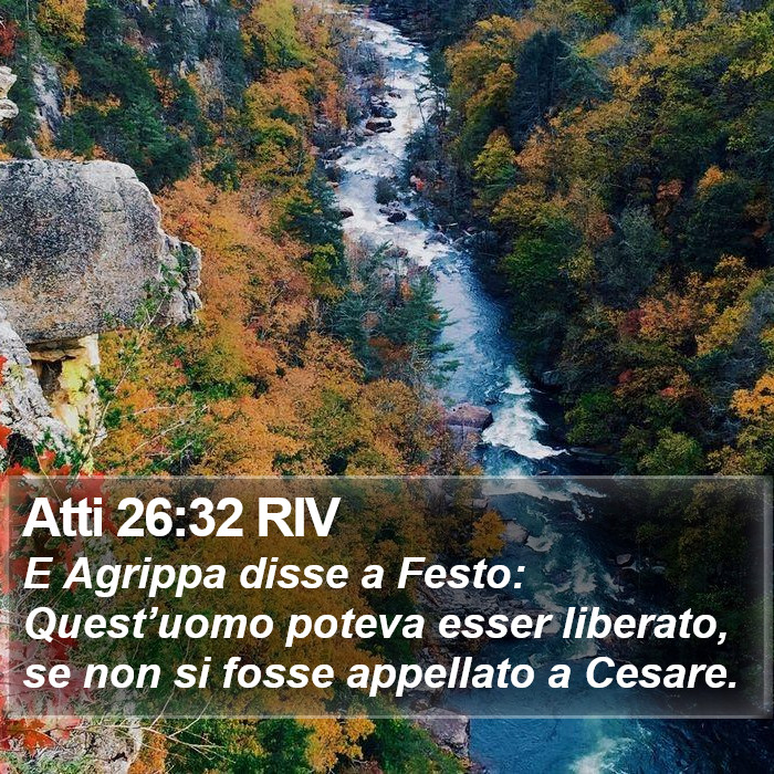 Atti 26:32 RIV Bible Study