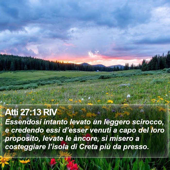 Atti 27:13 RIV Bible Study