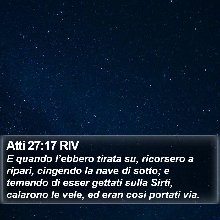 Atti 27:17 RIV Bible Study