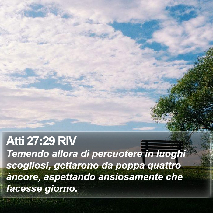 Atti 27:29 RIV Bible Study