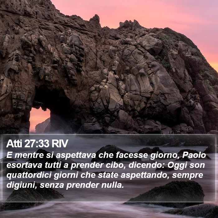 Atti 27:33 RIV Bible Study