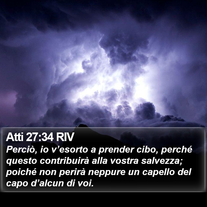 Atti 27:34 RIV Bible Study