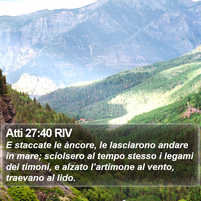Atti 27:40 RIV Bible Study