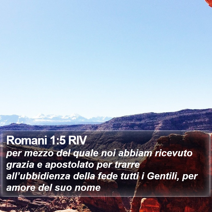 Romani 1:5 RIV Bible Study