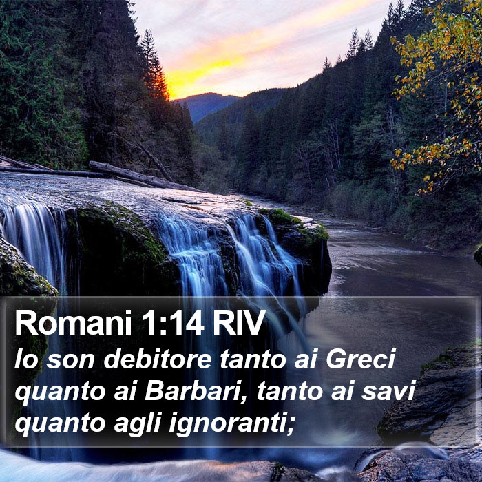 Romani 1:14 RIV Bible Study