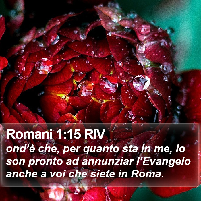 Romani 1:15 RIV Bible Study