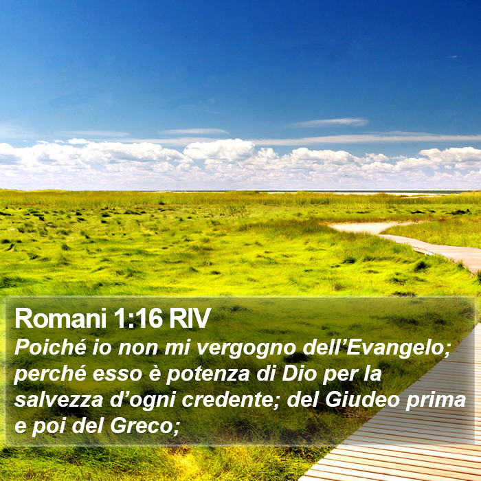 Romani 1:16 RIV Bible Study