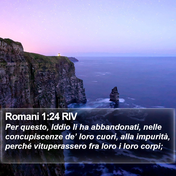 Romani 1:24 RIV Bible Study