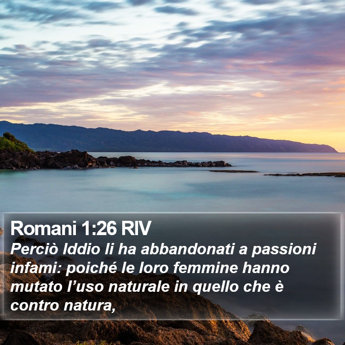 Romani 1:26 RIV Bible Study