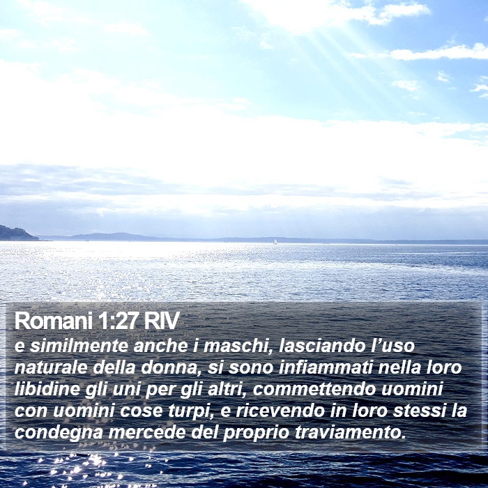 Romani 1:27 RIV Bible Study