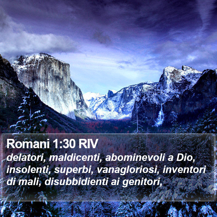 Romani 1:30 RIV Bible Study