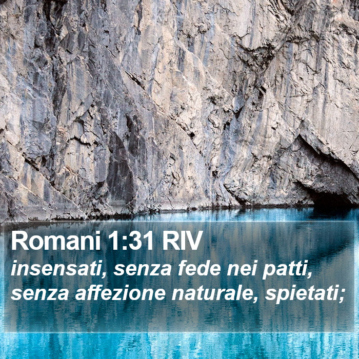 Romani 1:31 RIV Bible Study